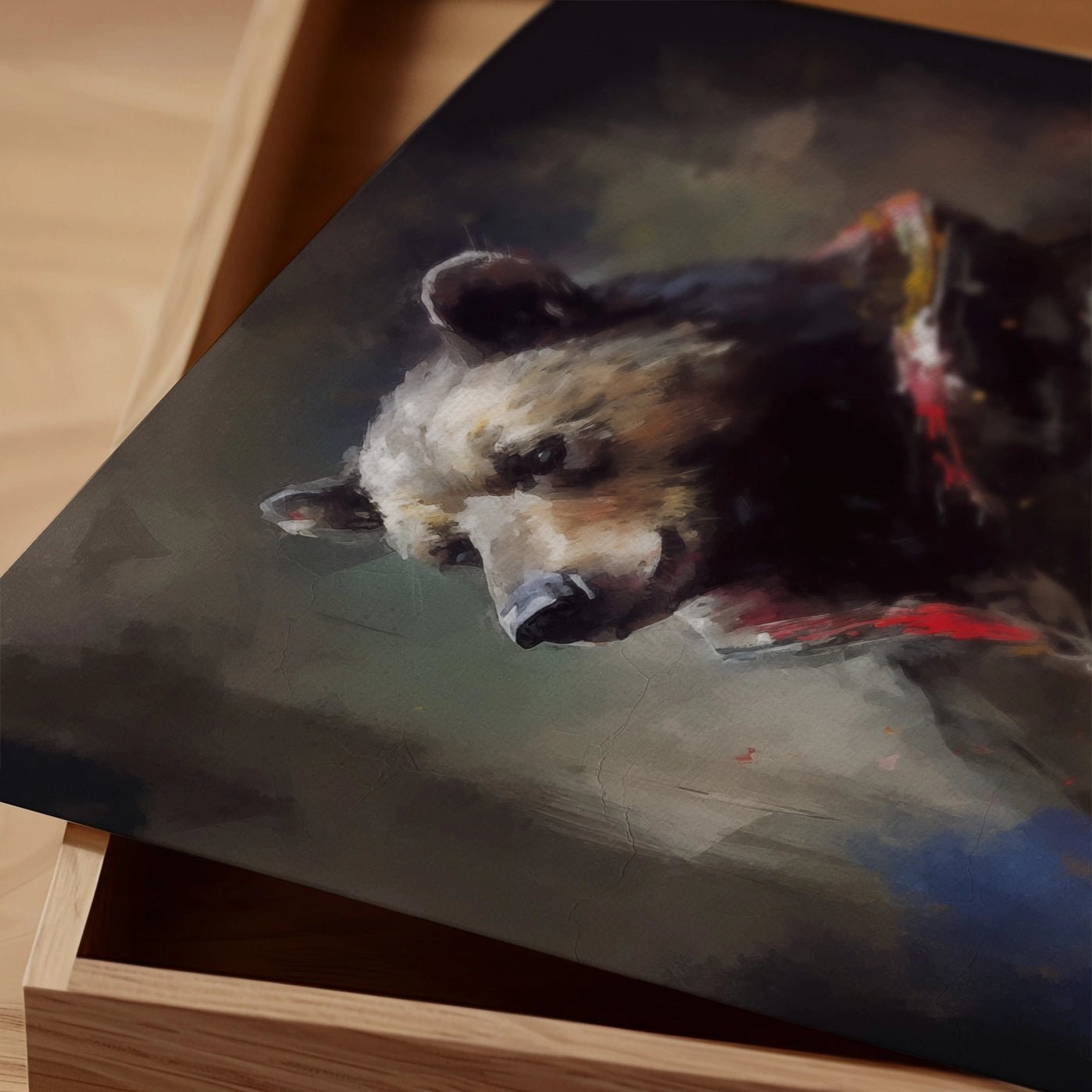 Bear Painting Renaissance Style Portrait - INSIDE HOUSE