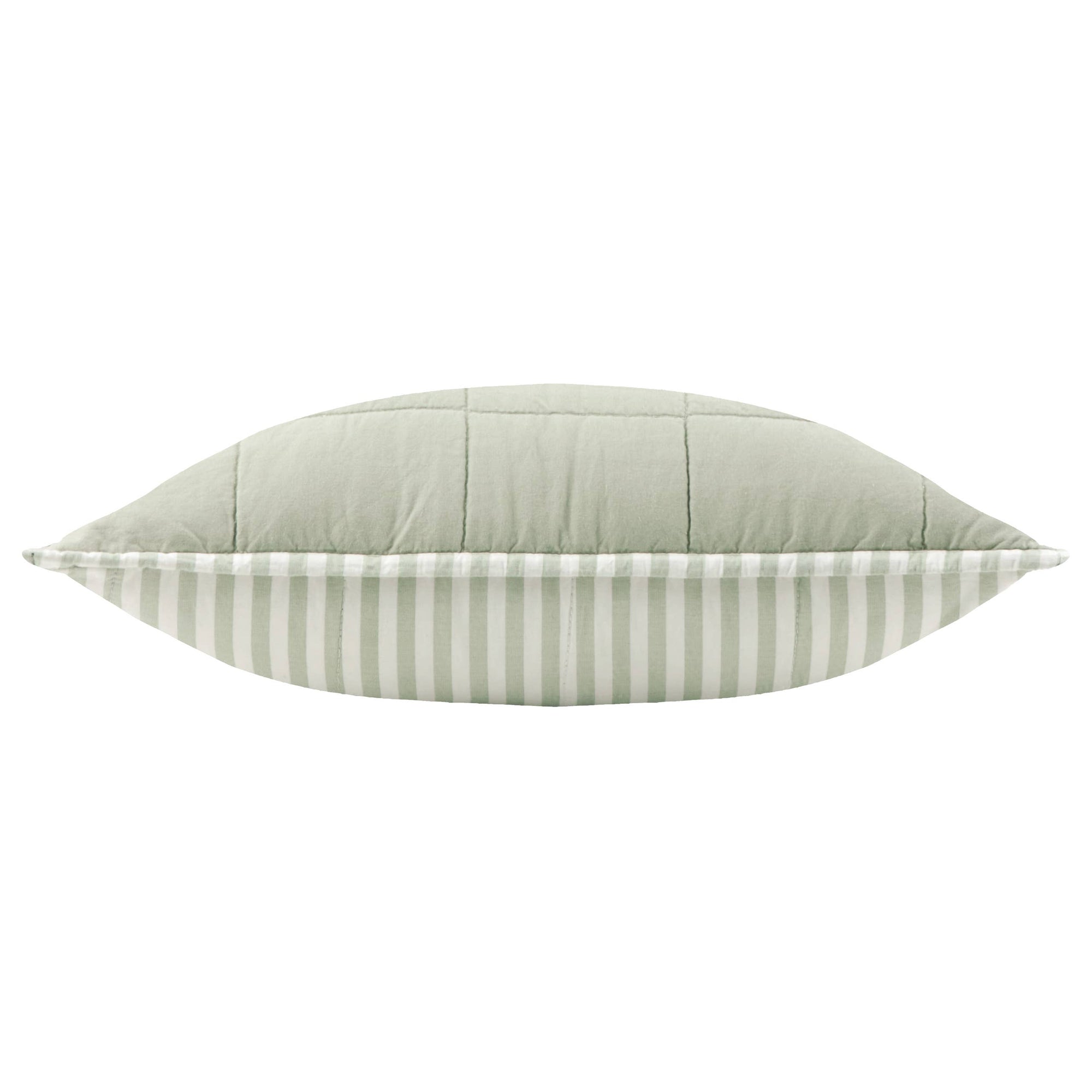 Hebden 100% Cotton Cushion Eucalyptus/Bay Green: Eucalyptus/Bay Green / Polyester Filled / 55 x 55cm