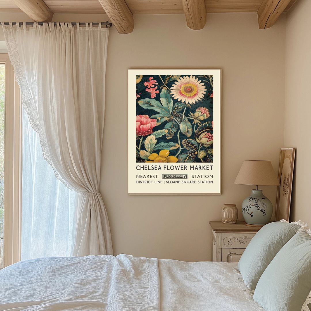 Chelsea London Flower Market Art Print - INSIDE HOUSE