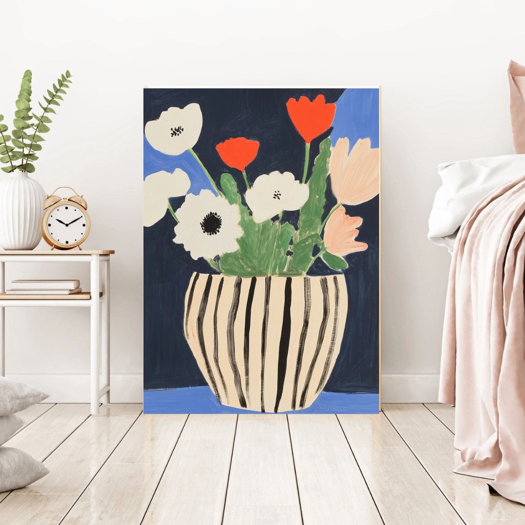 Flower Vase Art Print - INSIDE HOUSE