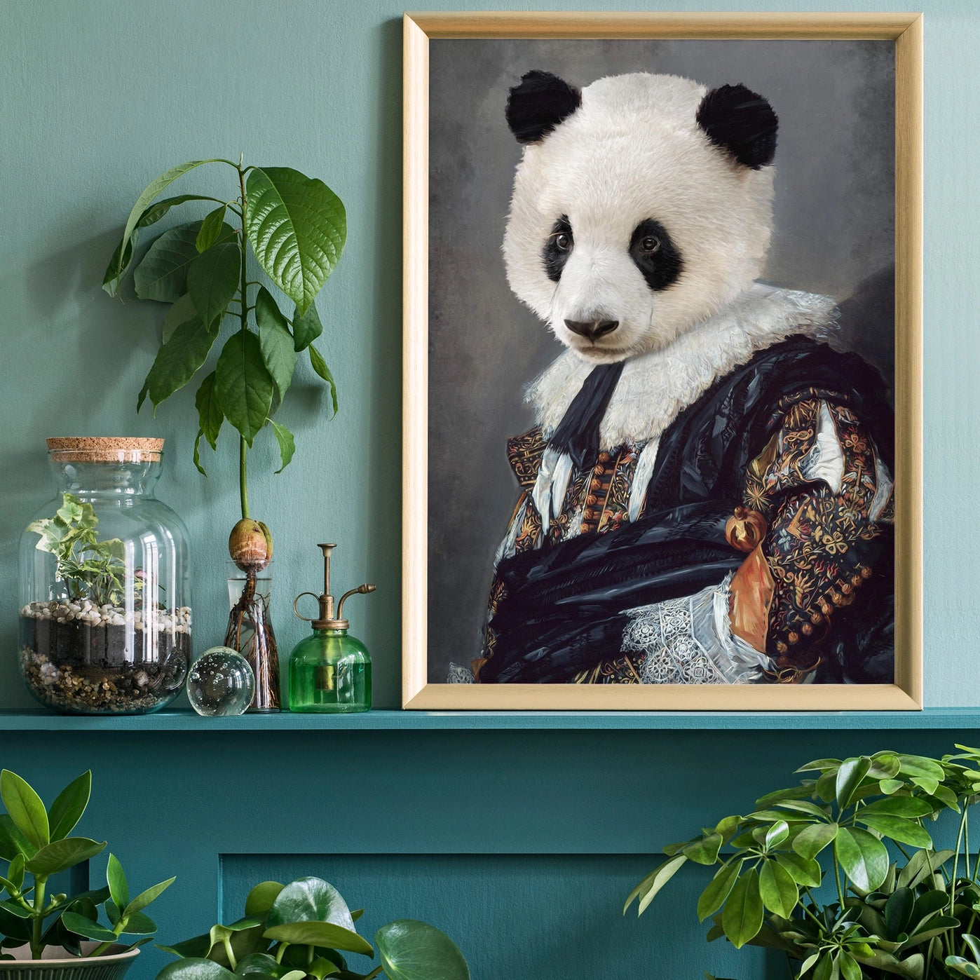 Cavalier Panda Portrait - INSIDE HOUSE
