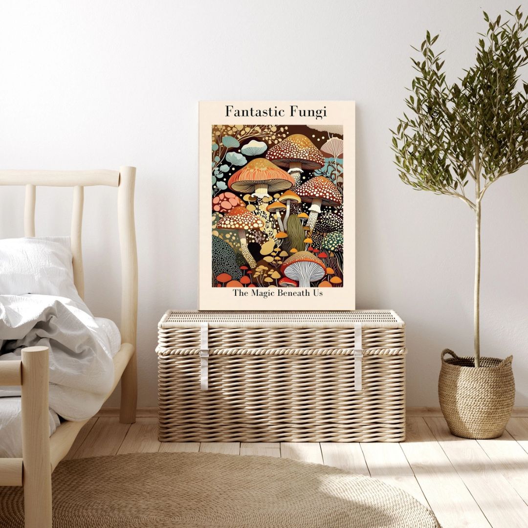 Fantastic Mushroom Fungi Art Print - INSIDE HOUSE
