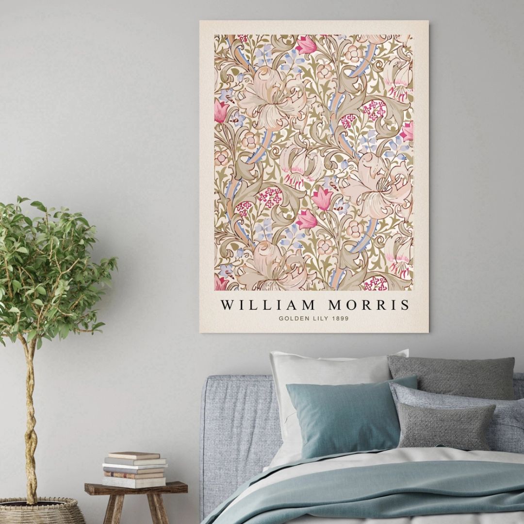 William Morris Golden Lily Cream Art Print