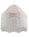 Traditional Victorian Empire 40cm Lamp Shade in Soft Pink with Tassels