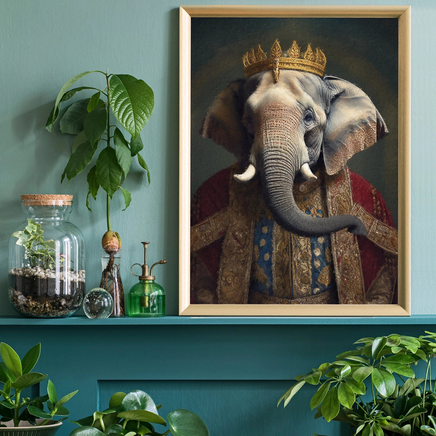 Elephant Animal Portrait Print - INSIDE HOUSE