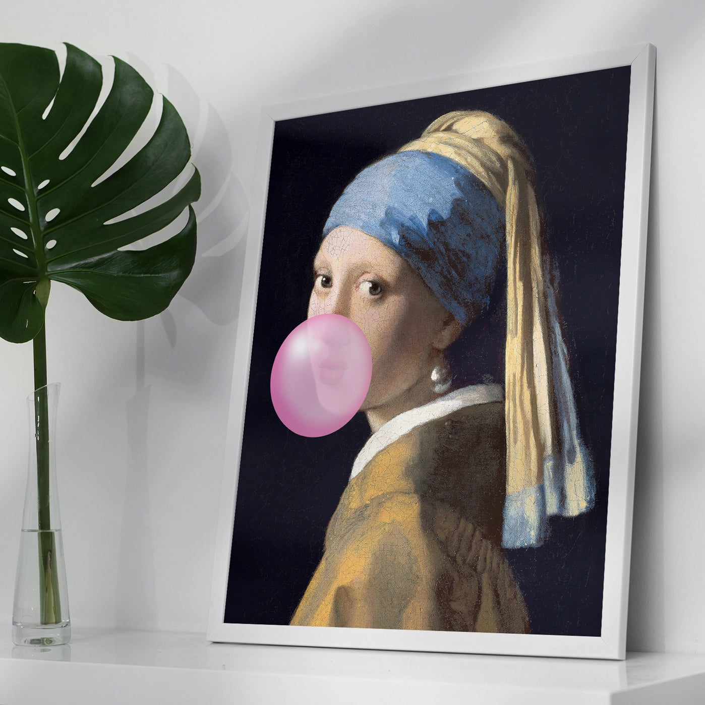 The Girl Blowing Bubblegum Print - INSIDE HOUSE