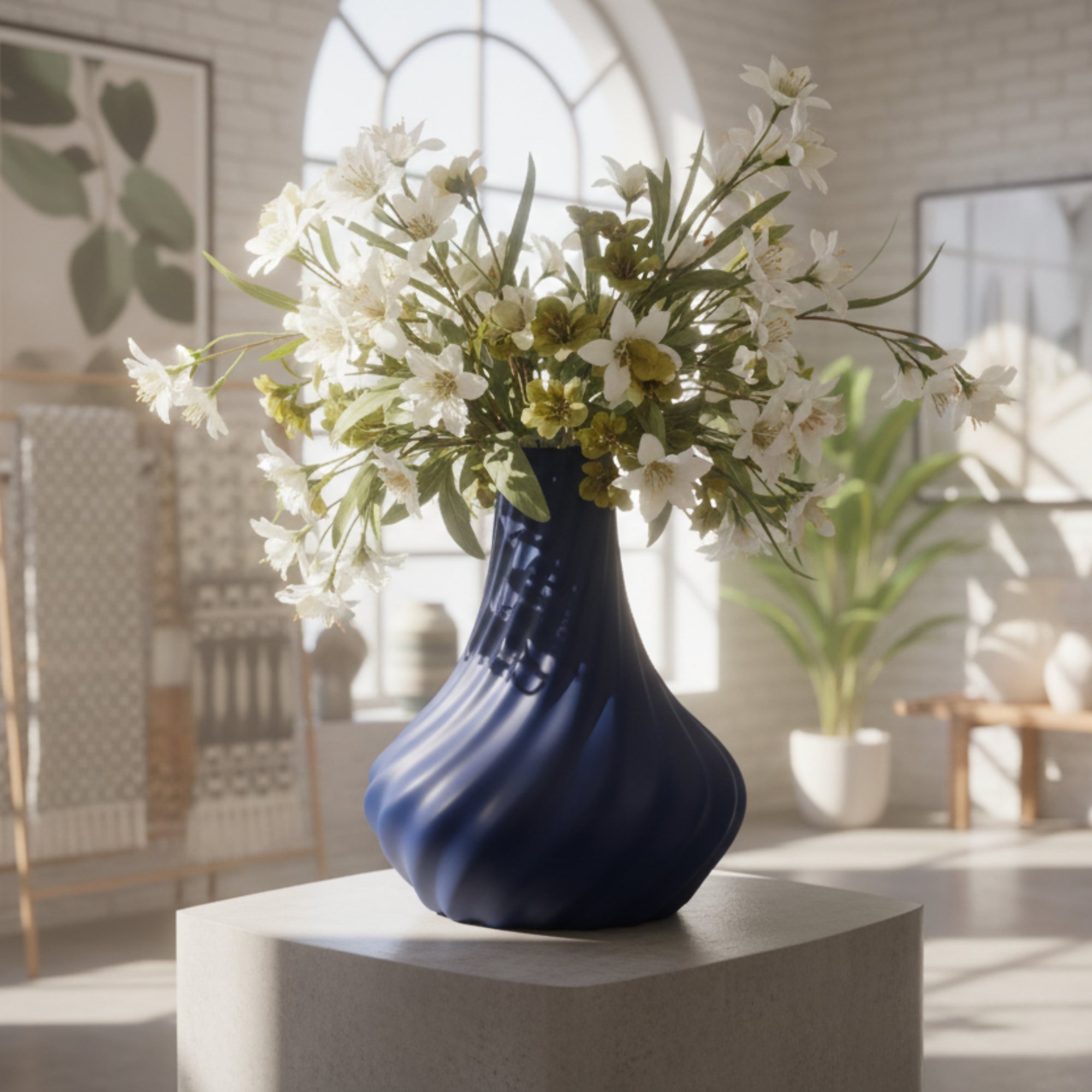 Taper Vase For Faux or Real Flowers / Planter - INSIDE HOUSE