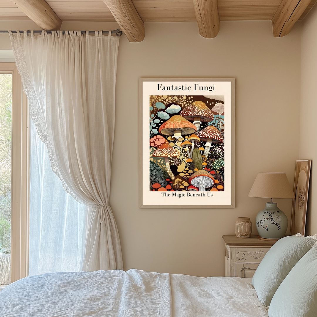 Fantastic Mushroom Fungi Art Print - INSIDE HOUSE