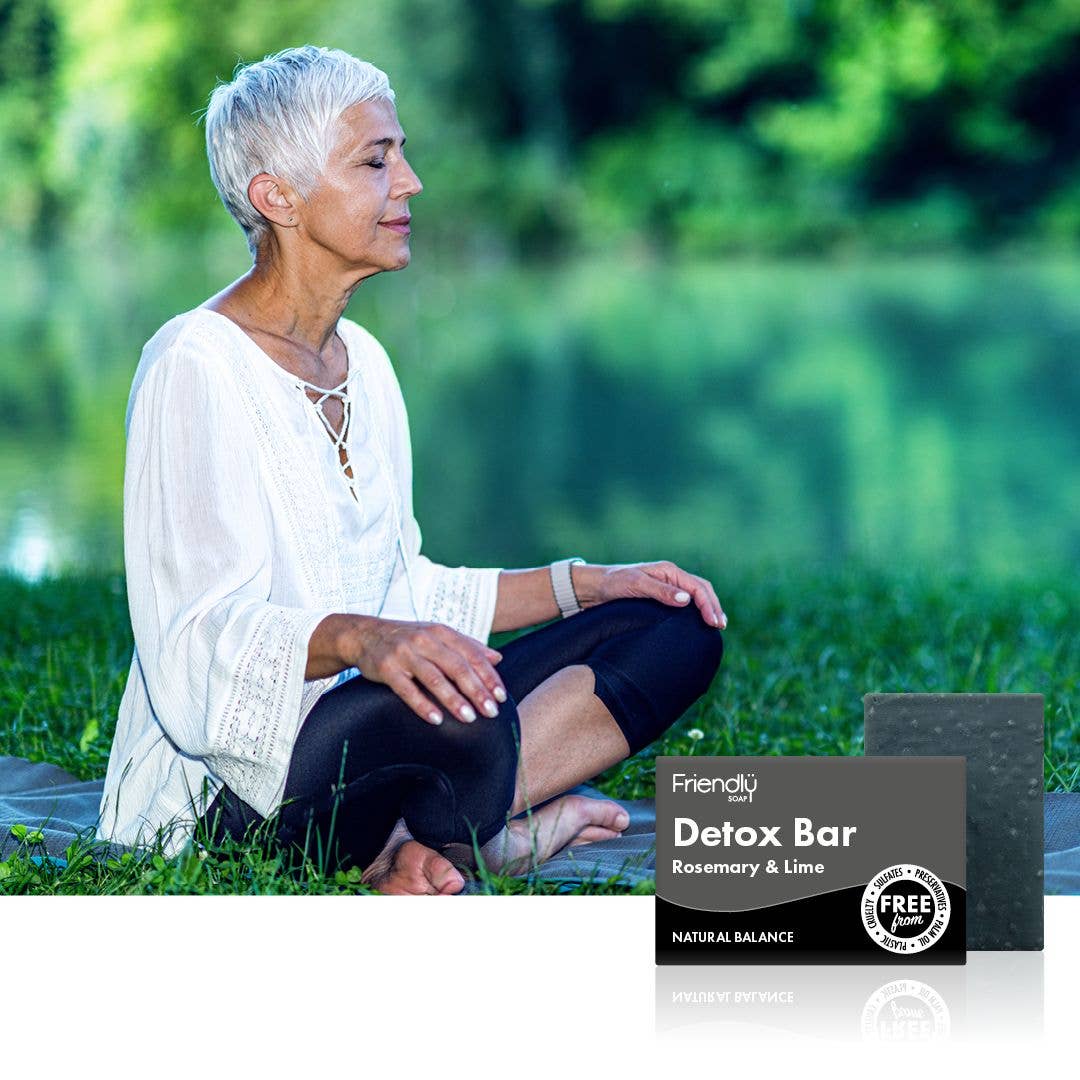 Detox Bar - Rosemary &amp; Lime with Activated Charcoal