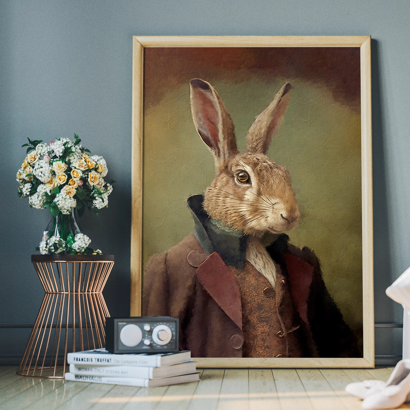 Hare Animal Head Print - INSIDE HOUSE