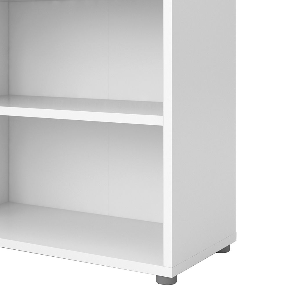 Prima Tall Bookcase with 6 Shelves in White - INSIDE HOUSE