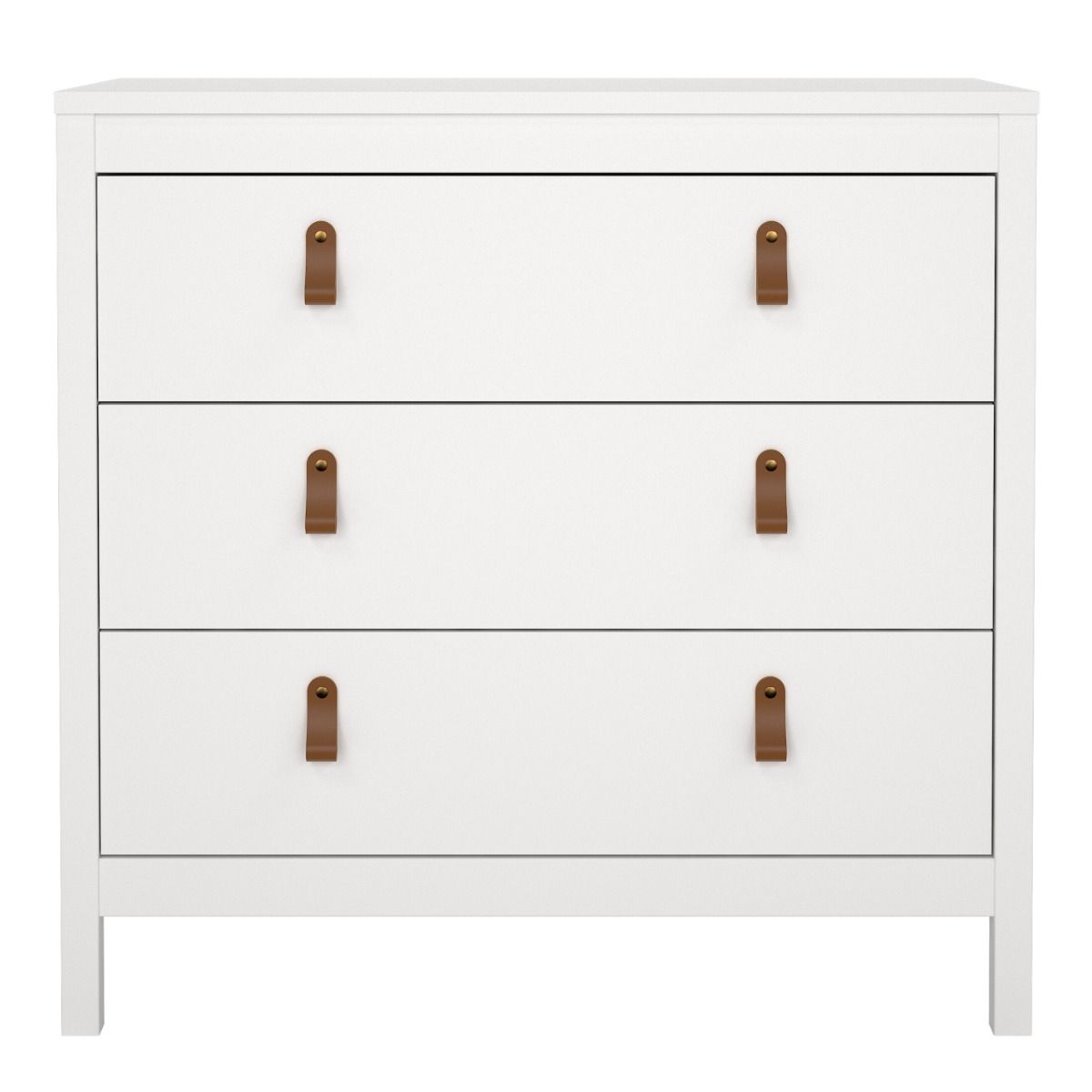 Barcelona Chest 3 Drawers in White - INSIDE HOUSE