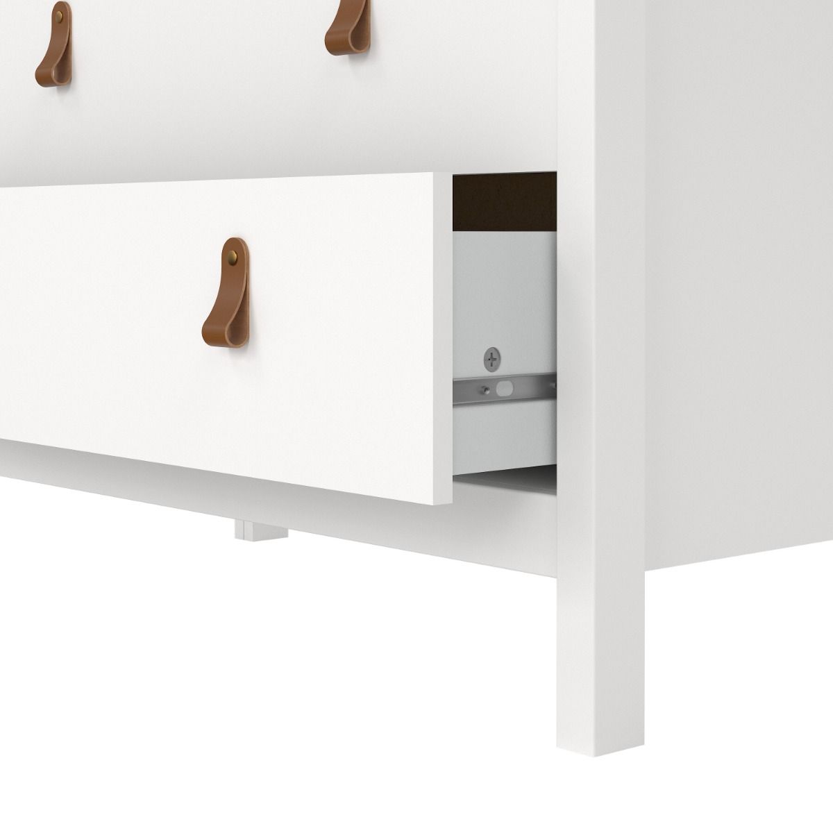Barcelona Chest 3 Drawers in White - INSIDE HOUSE