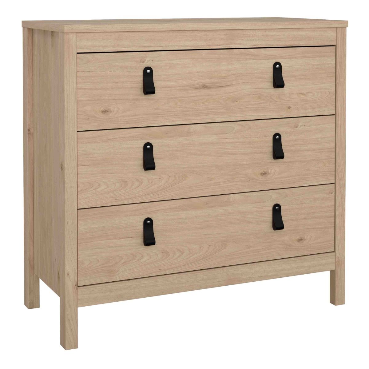 Barcelona Chest 3 Drawers in Jackson Hickory Oak - INSIDE HOUSE
