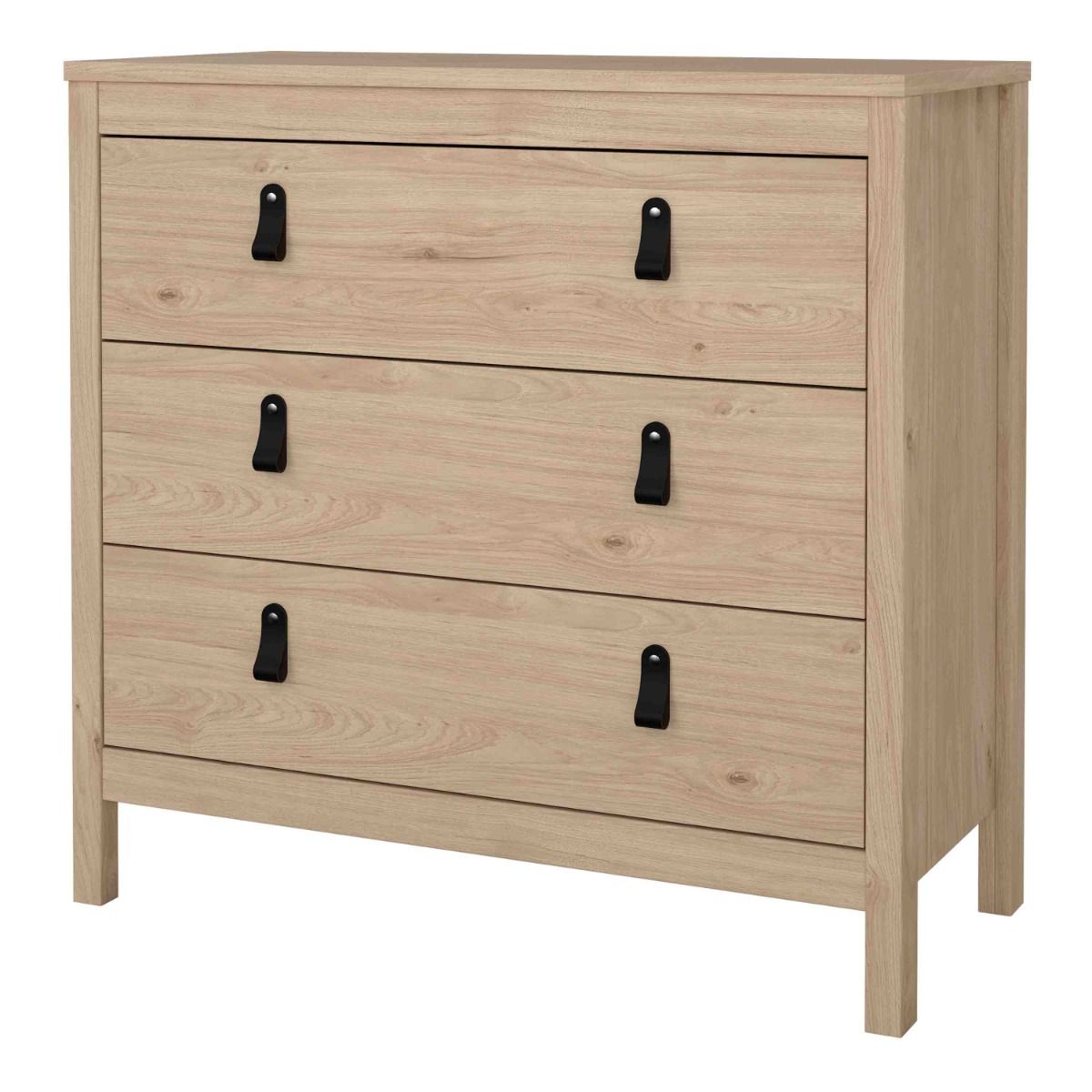 Barcelona Chest 3 Drawers in Jackson Hickory Oak - INSIDE HOUSE