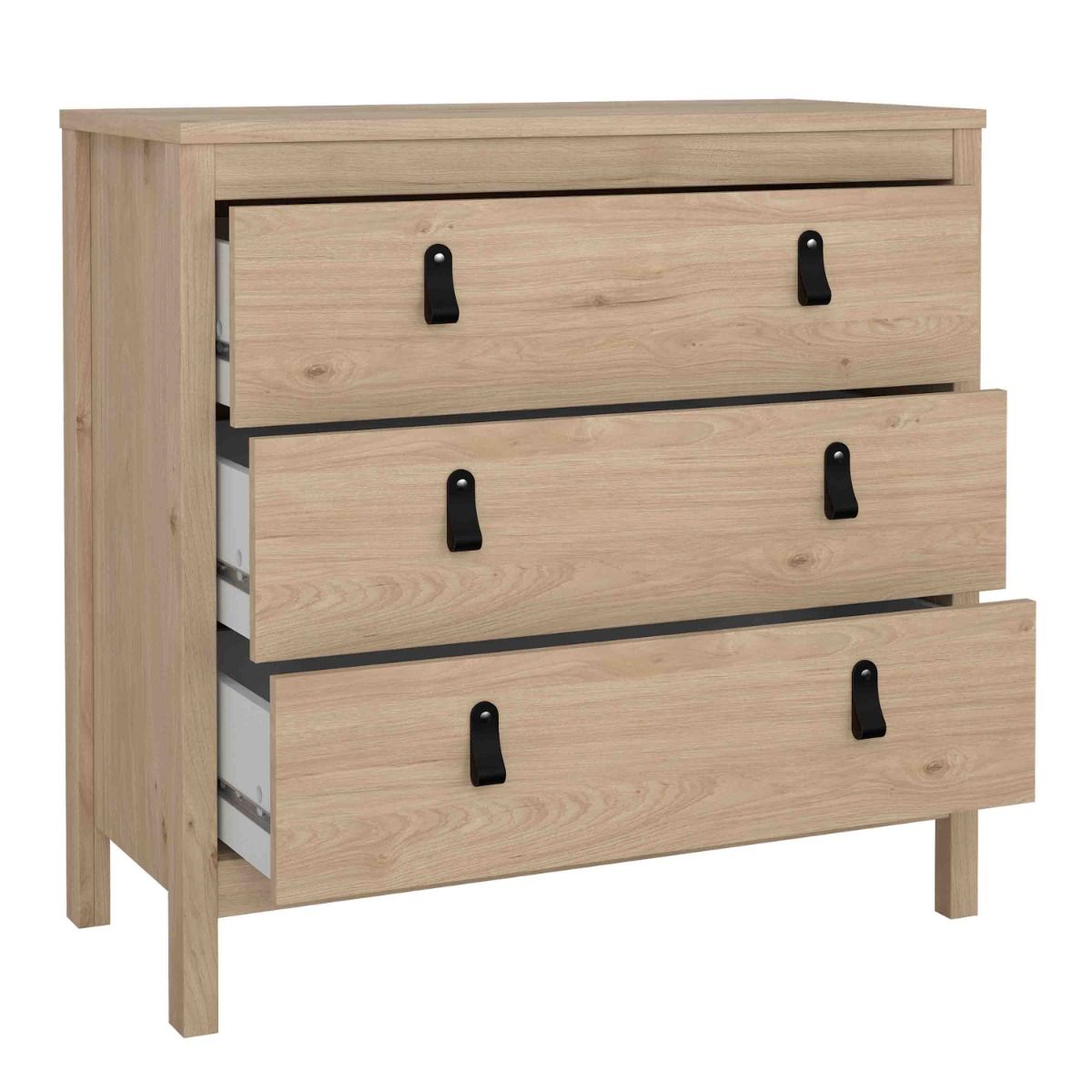 Barcelona Chest 3 Drawers in Jackson Hickory Oak - INSIDE HOUSE