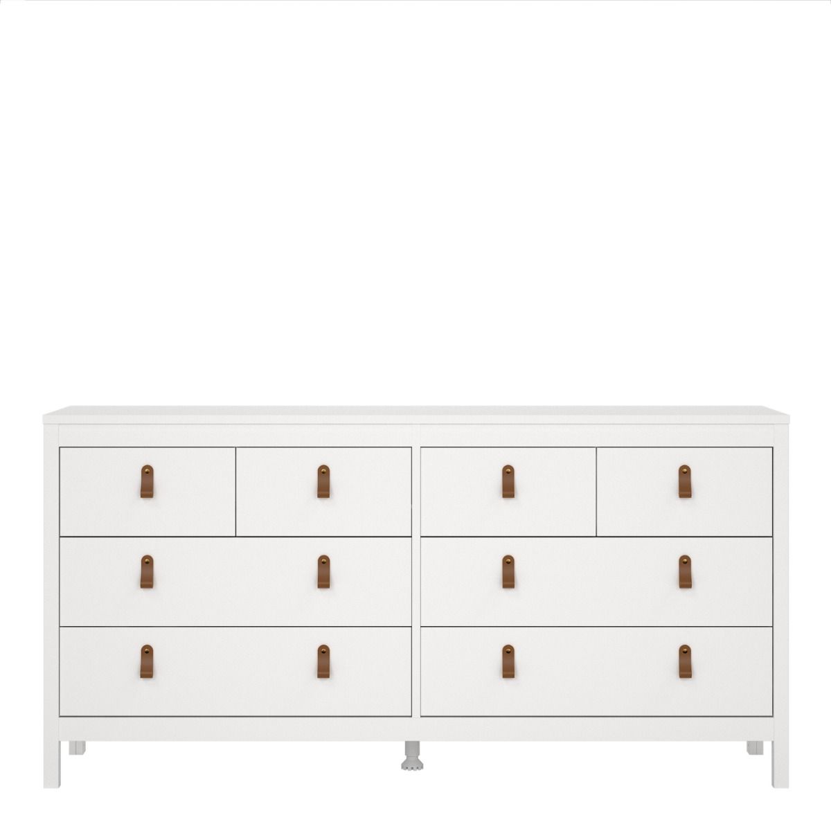Barcelona Double Dresser 4+4 Drawers in White - INSIDE HOUSE