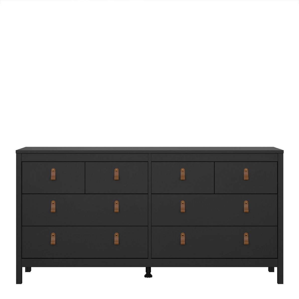 Barcelona Double Dresser 4+4 Drawers in Matt Black - INSIDE HOUSE