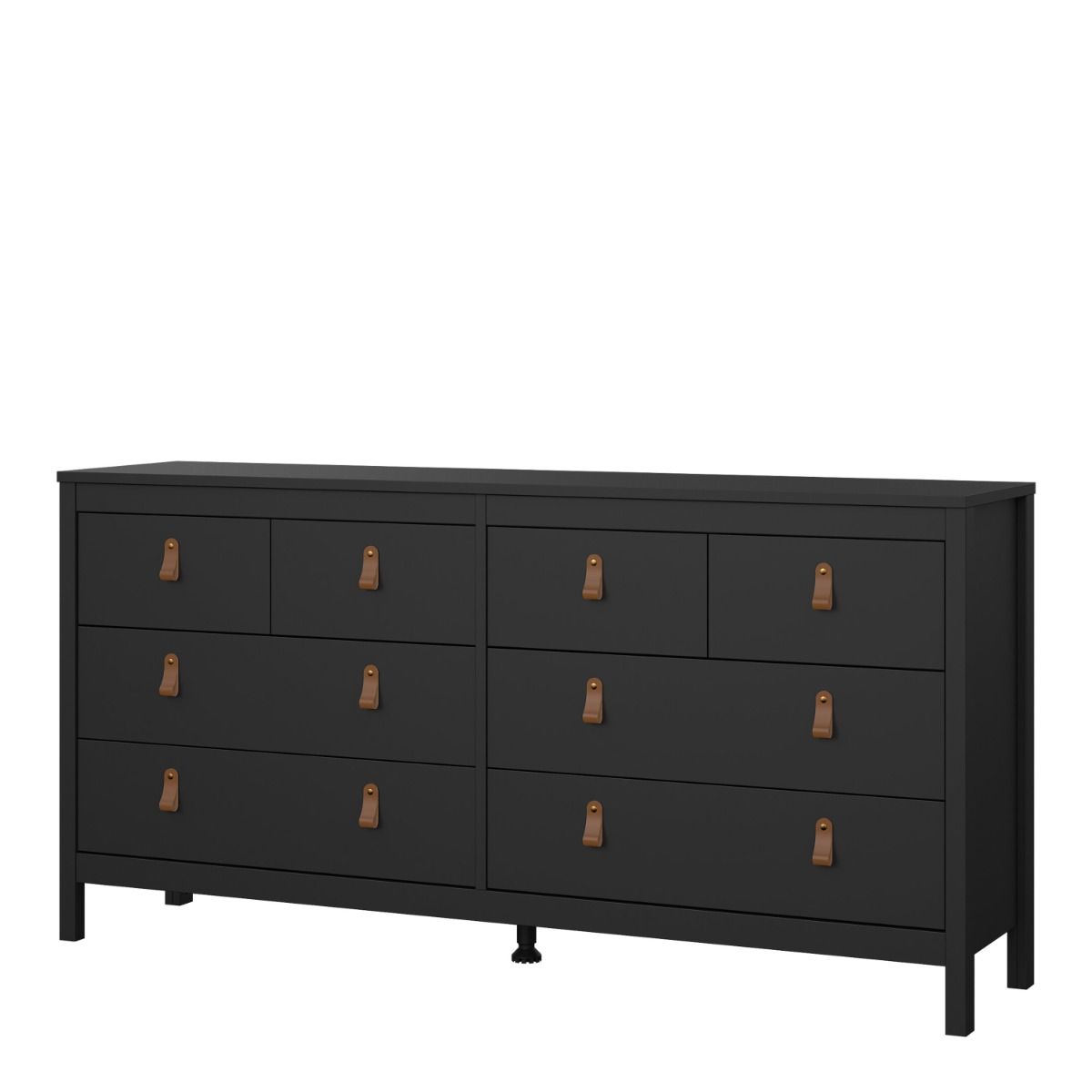 Barcelona Double Dresser 4+4 Drawers in Matt Black - INSIDE HOUSE