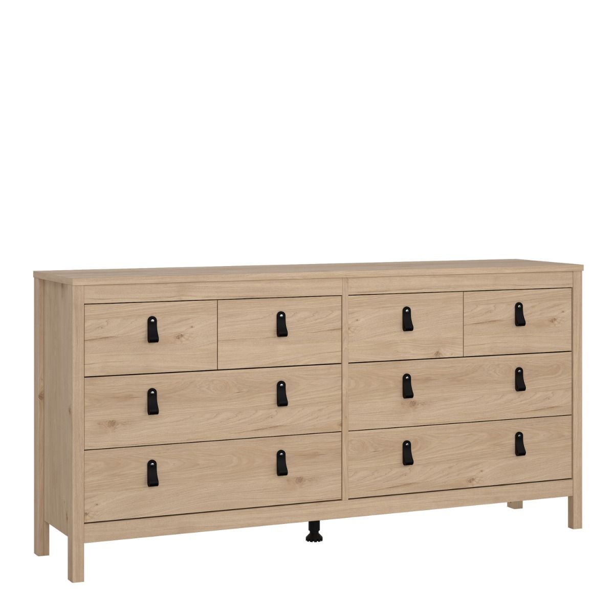 Barcelona Double Dresser 4+4 Drawers in Jackson Hickory Oak - INSIDE HOUSE