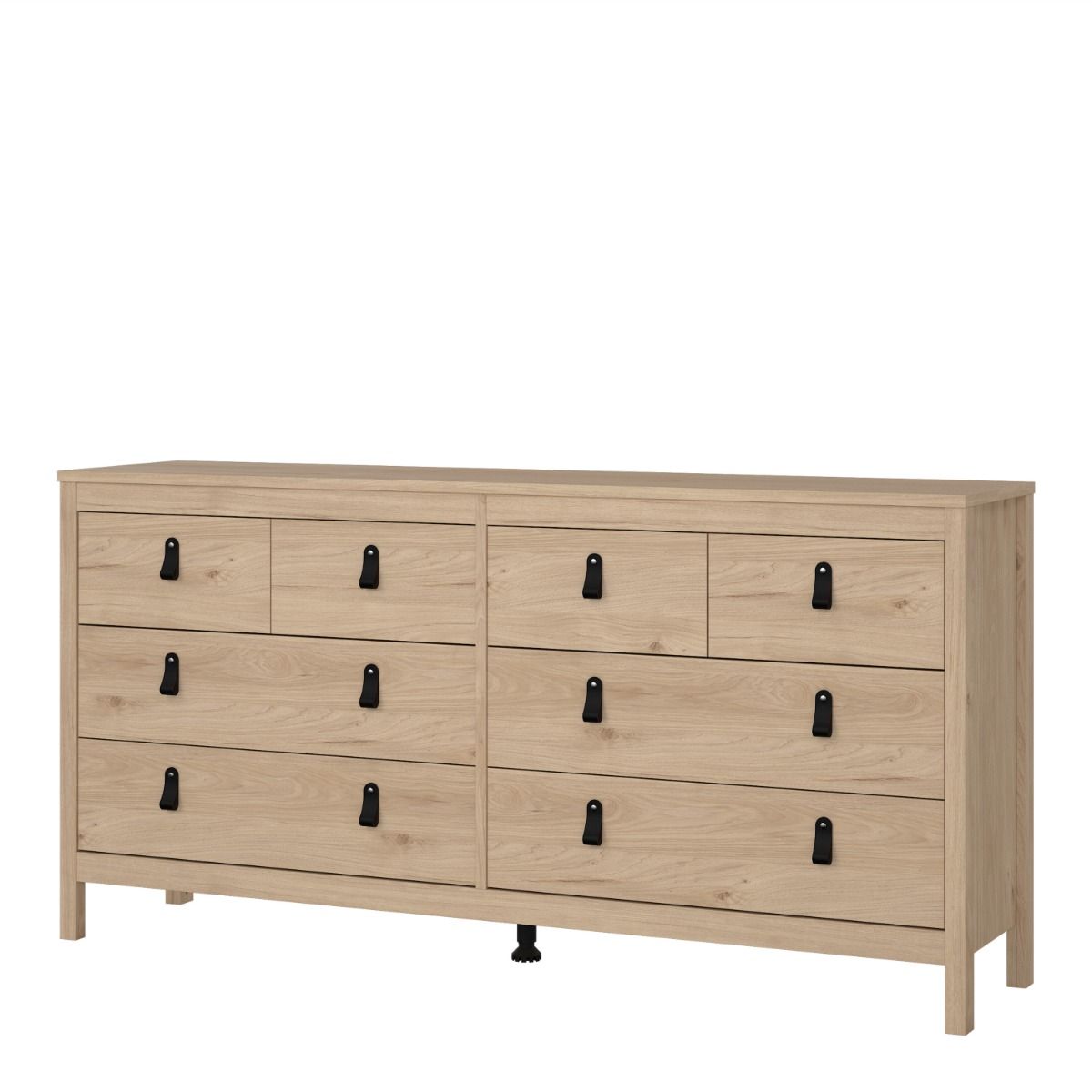 Barcelona Double Dresser 4+4 Drawers in Jackson Hickory Oak - INSIDE HOUSE