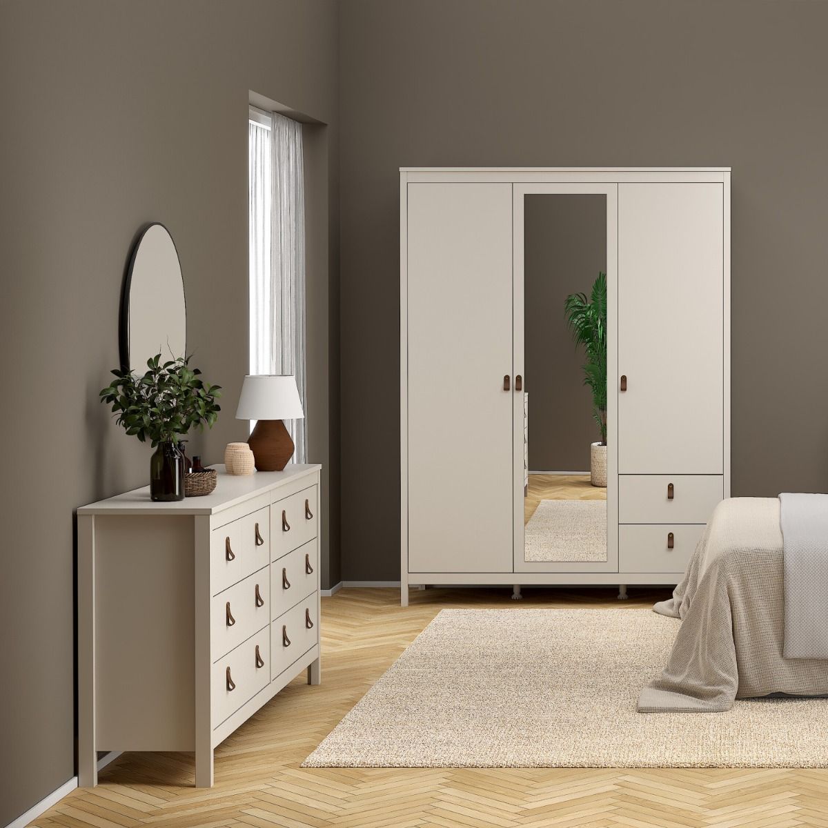 Barcelona Double Dresser 4+4 Drawers in Cashmere - INSIDE HOUSE