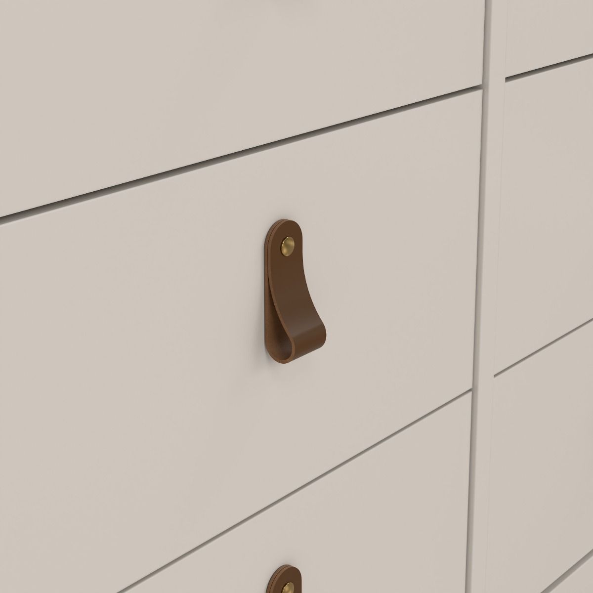 Barcelona Double Dresser 4+4 Drawers in Cashmere - INSIDE HOUSE