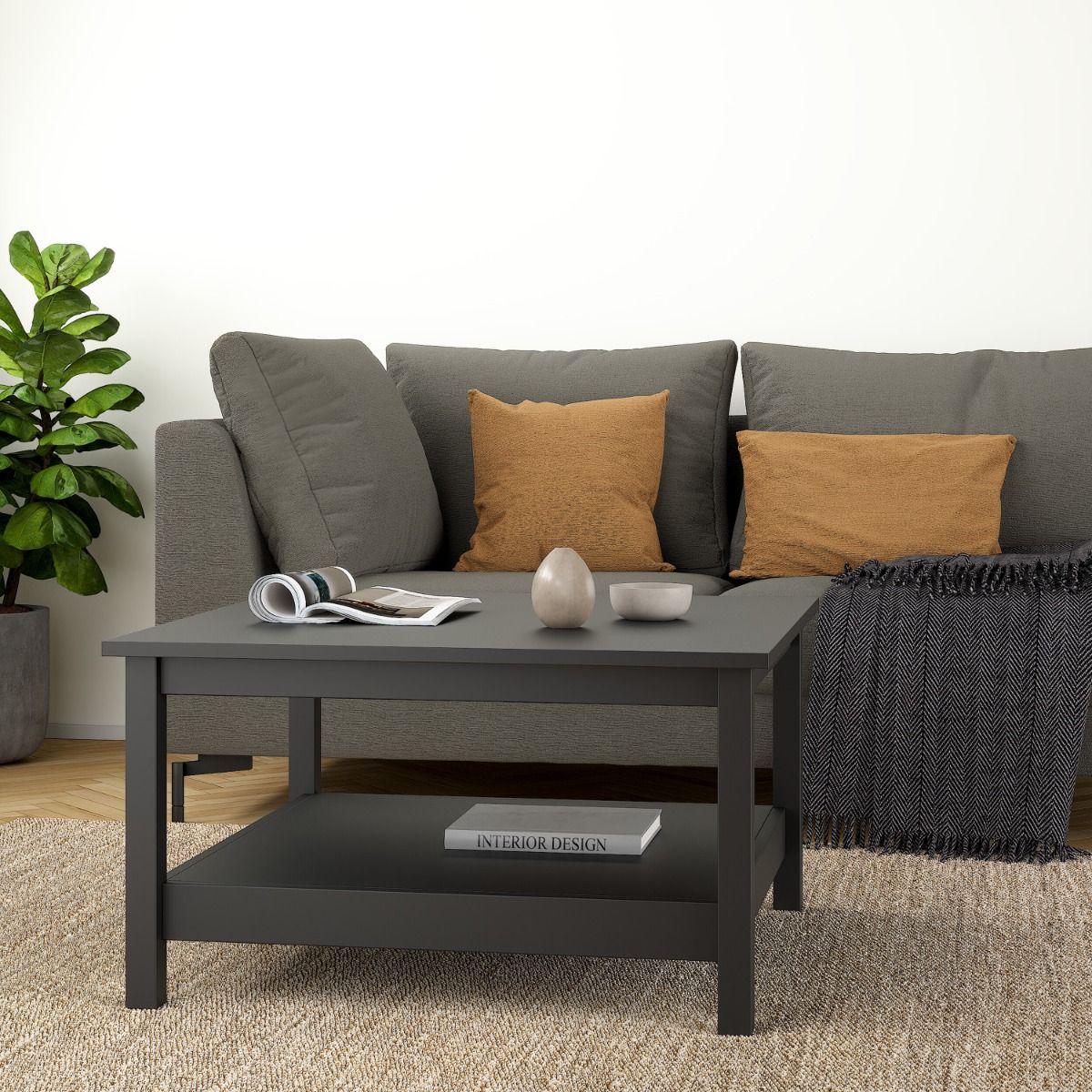 Barcelona Coffee Table – Matt Black - INSIDE HOUSE