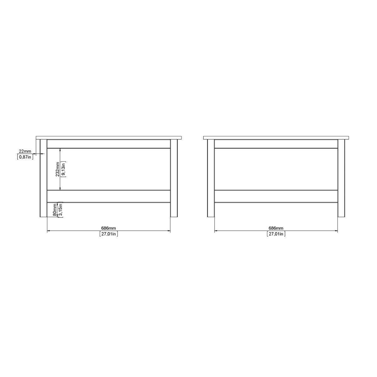 Barcelona Coffee Table – Matt Black - INSIDE HOUSE