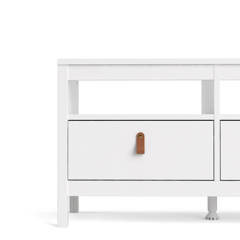 Barcelona Tv Unit 3 Drawers in White