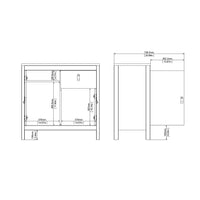 Barcelona Sideboard 2 Doors 1 Drawer in White