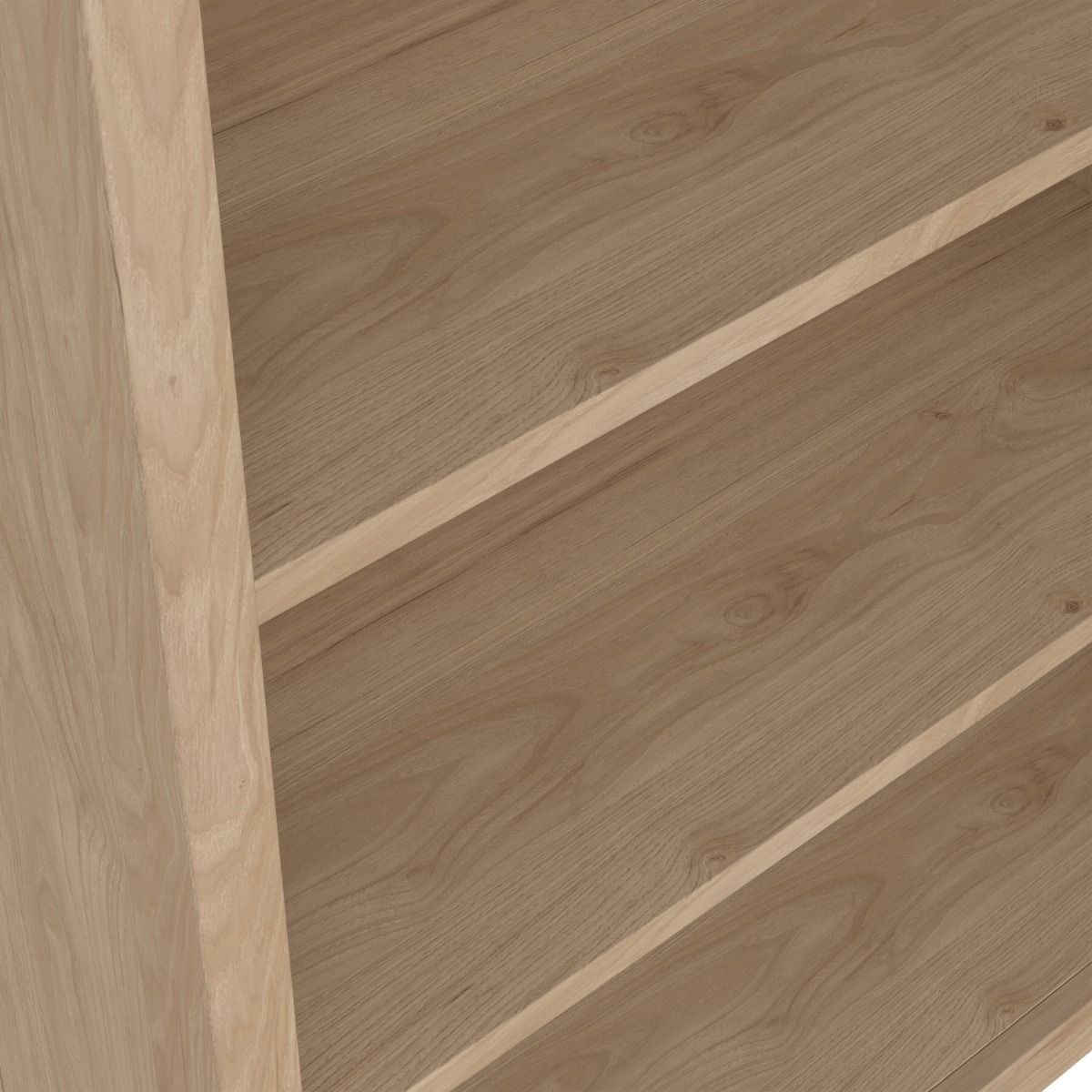 Barcelona Tall Bookcase with 6 shelves in Jackson Hickory Oak - INSIDE HOUSE