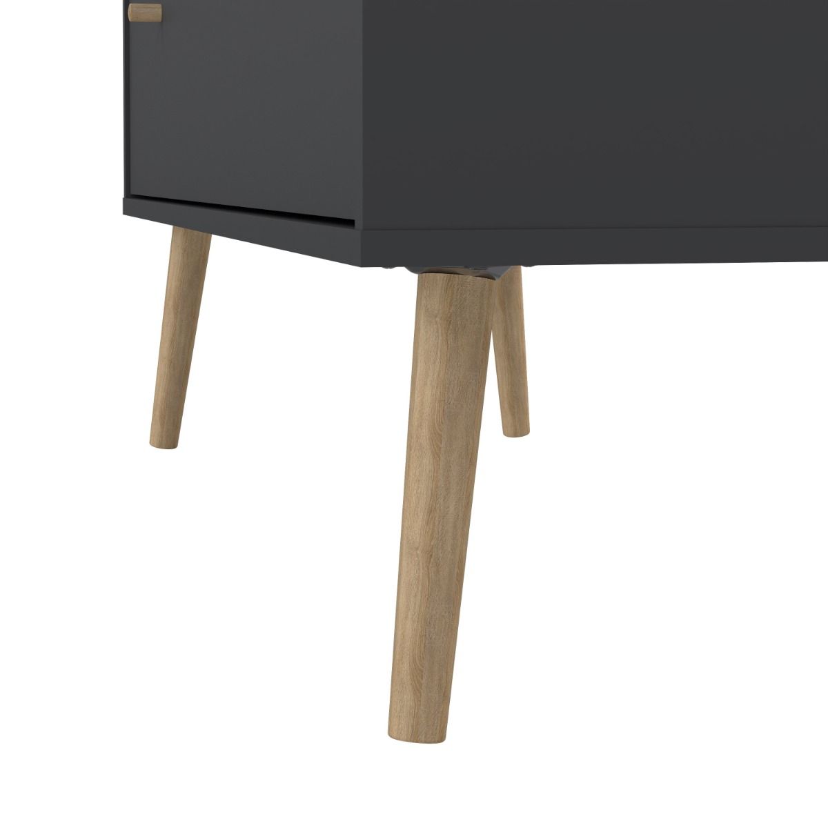 Cumbria Chest 2 + 2 Drawers in Dark Grey - INSIDE HOUSE