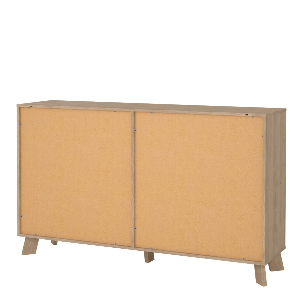 Ikast Double Dresser 6 Drawers in Jackson Hickory and White - INSIDE HOUSE