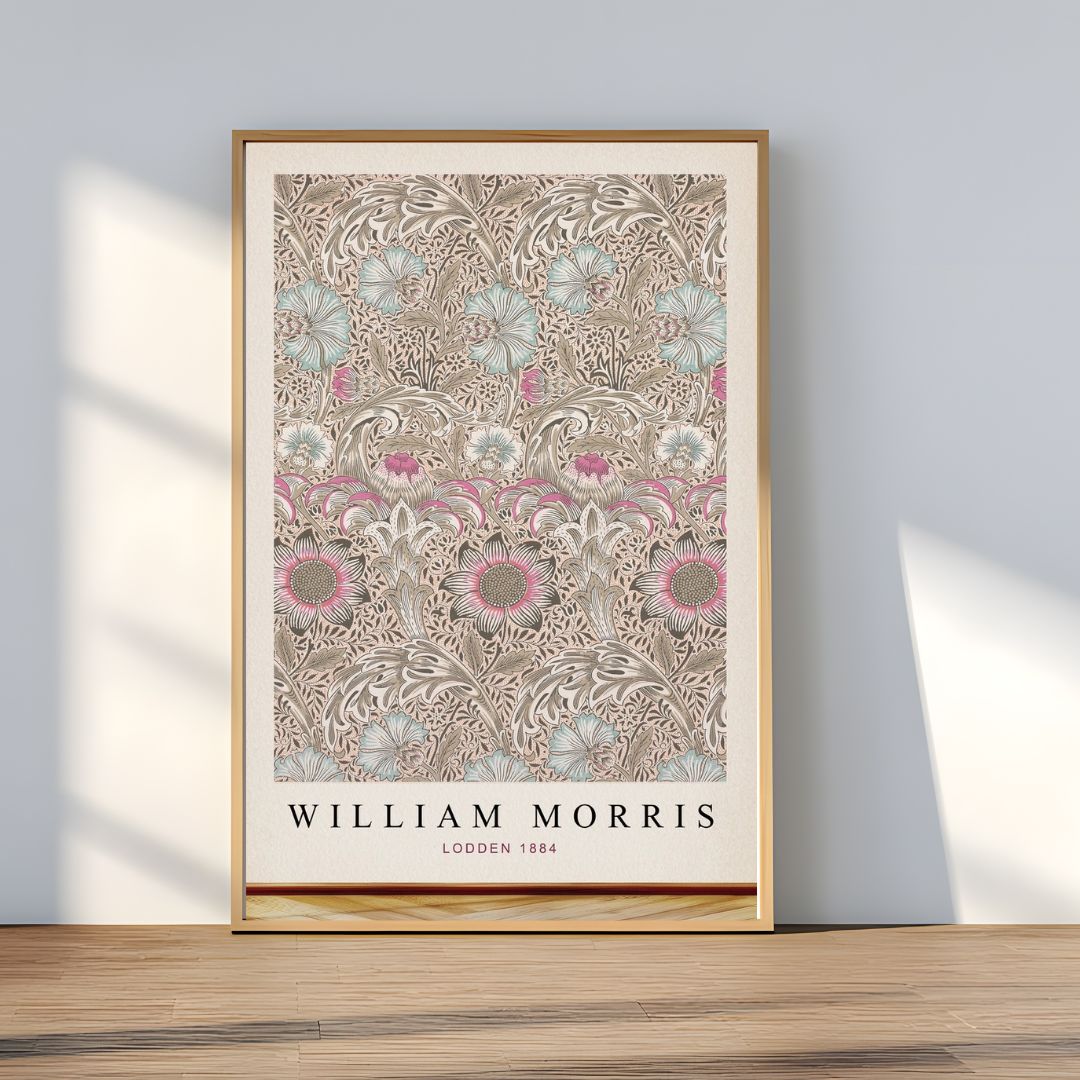 William Morris Lodden 1864 Cream Art Print