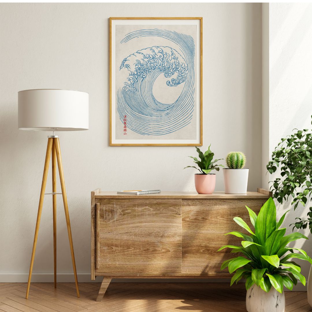 Japanese Vintage Wave Art Print - INSIDE HOUSE