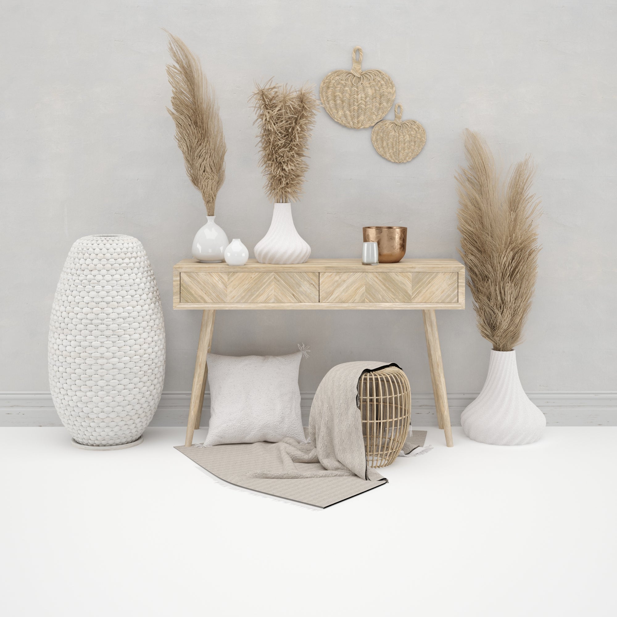 Fuzzy Skin Texture Taper Vase For Faux or Real Flowers / Planter - INSIDE HOUSE