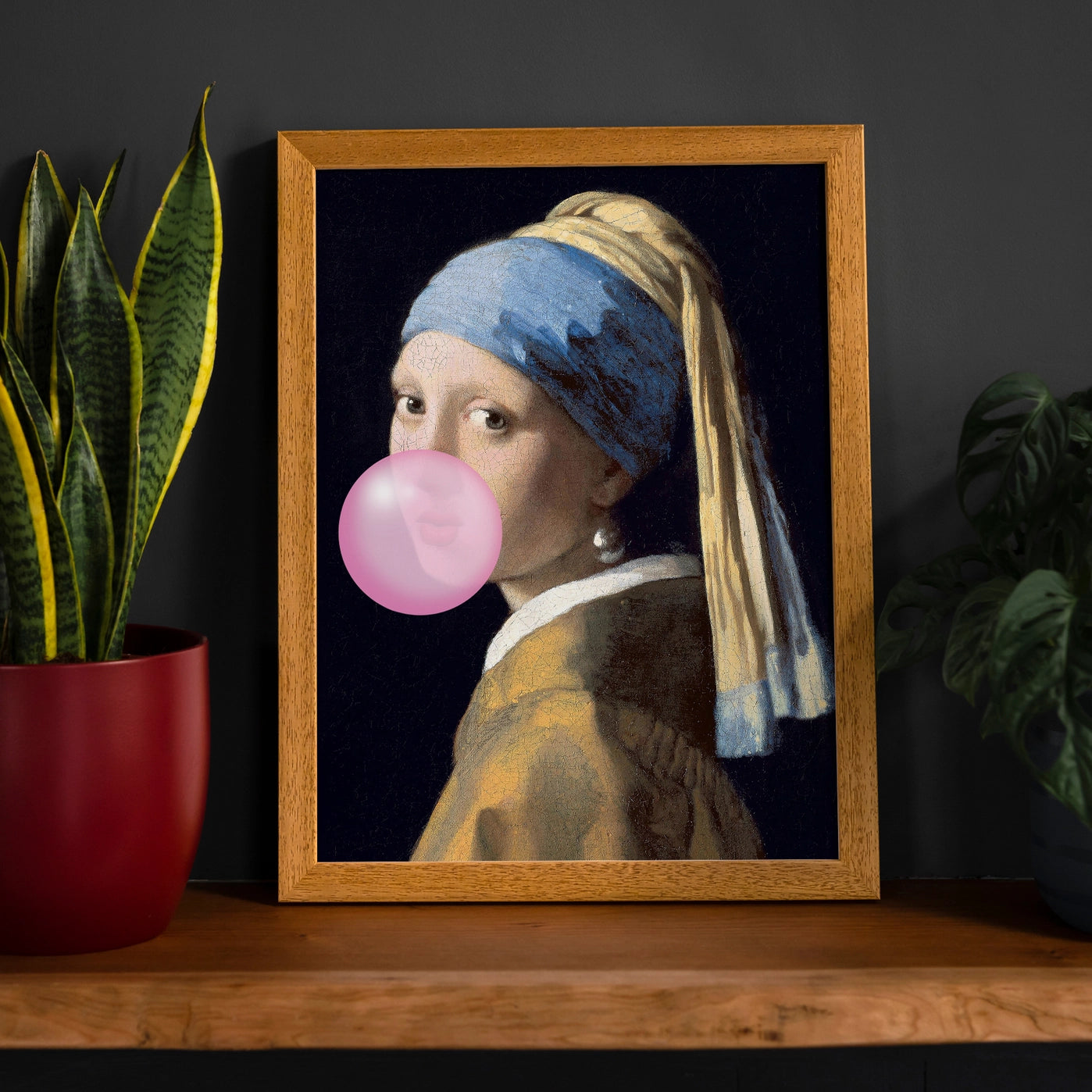 The Girl Blowing Bubblegum Print - INSIDE HOUSE