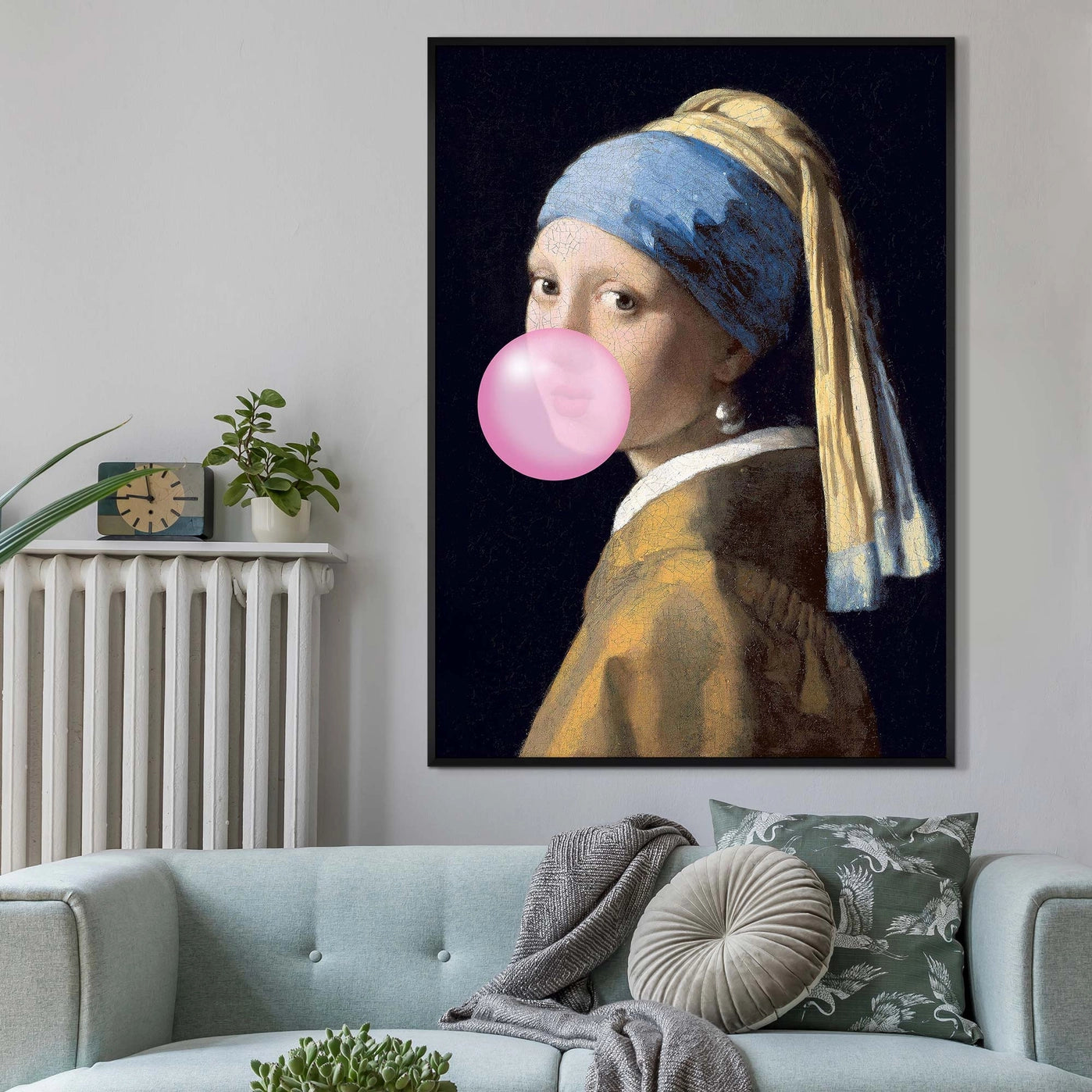 The Girl Blowing Bubblegum Print - INSIDE HOUSE