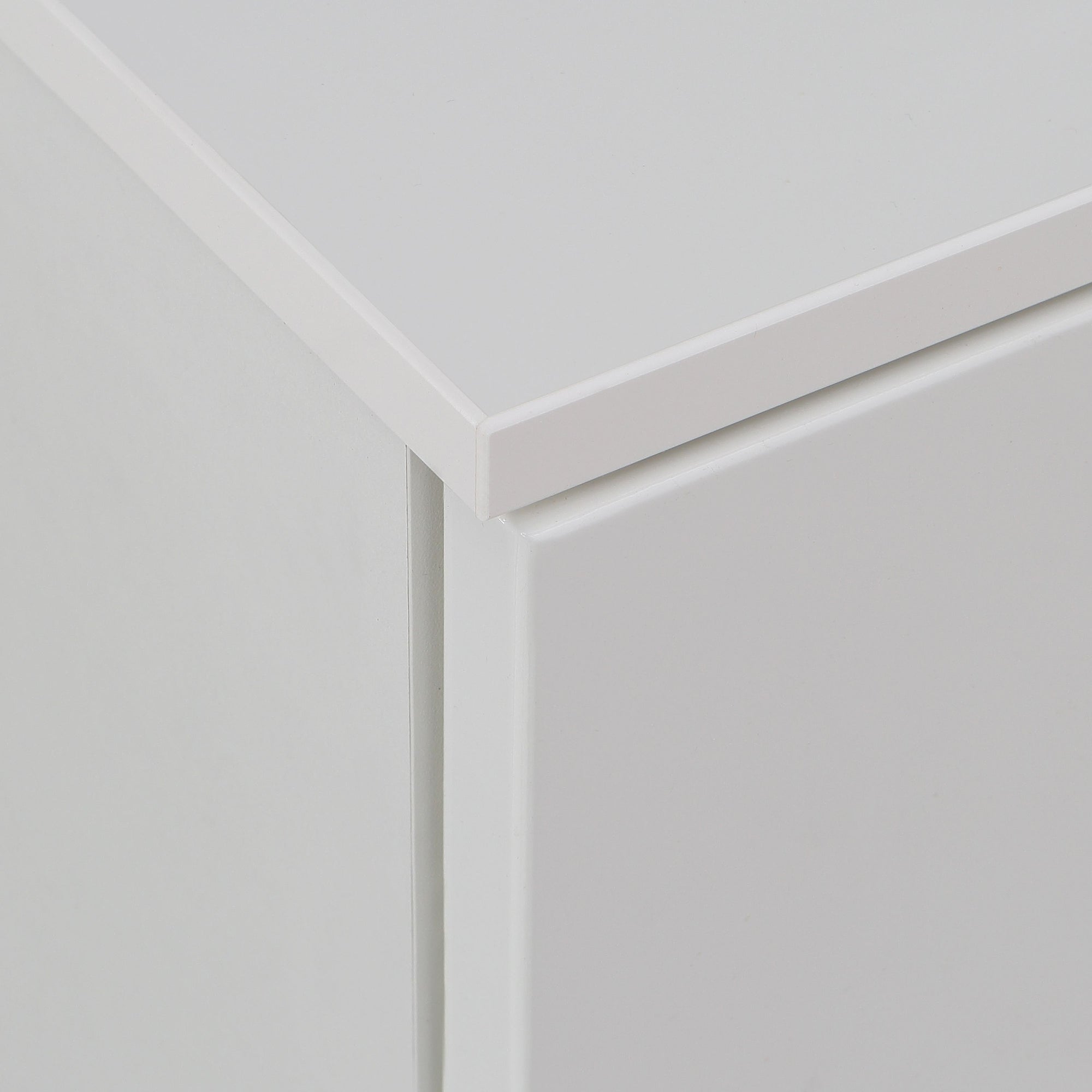 Sienna Bedside Table in White Gloss - INSIDE HOUSE