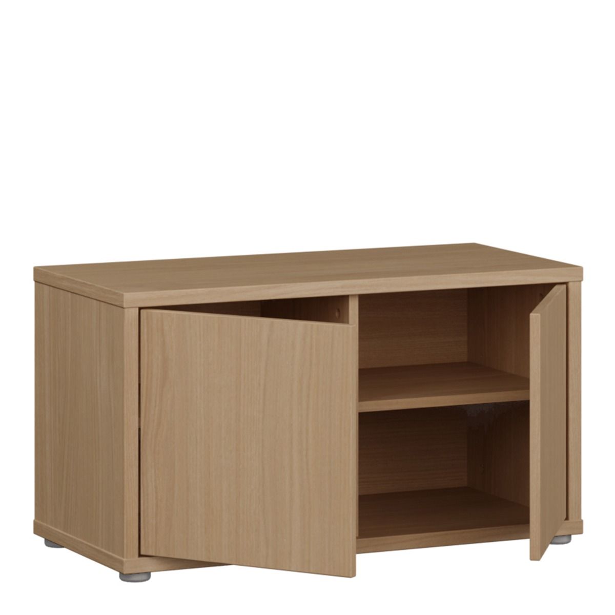 Alice Springs Storage Bench – Elegancia Oak Finish with 2 Doors