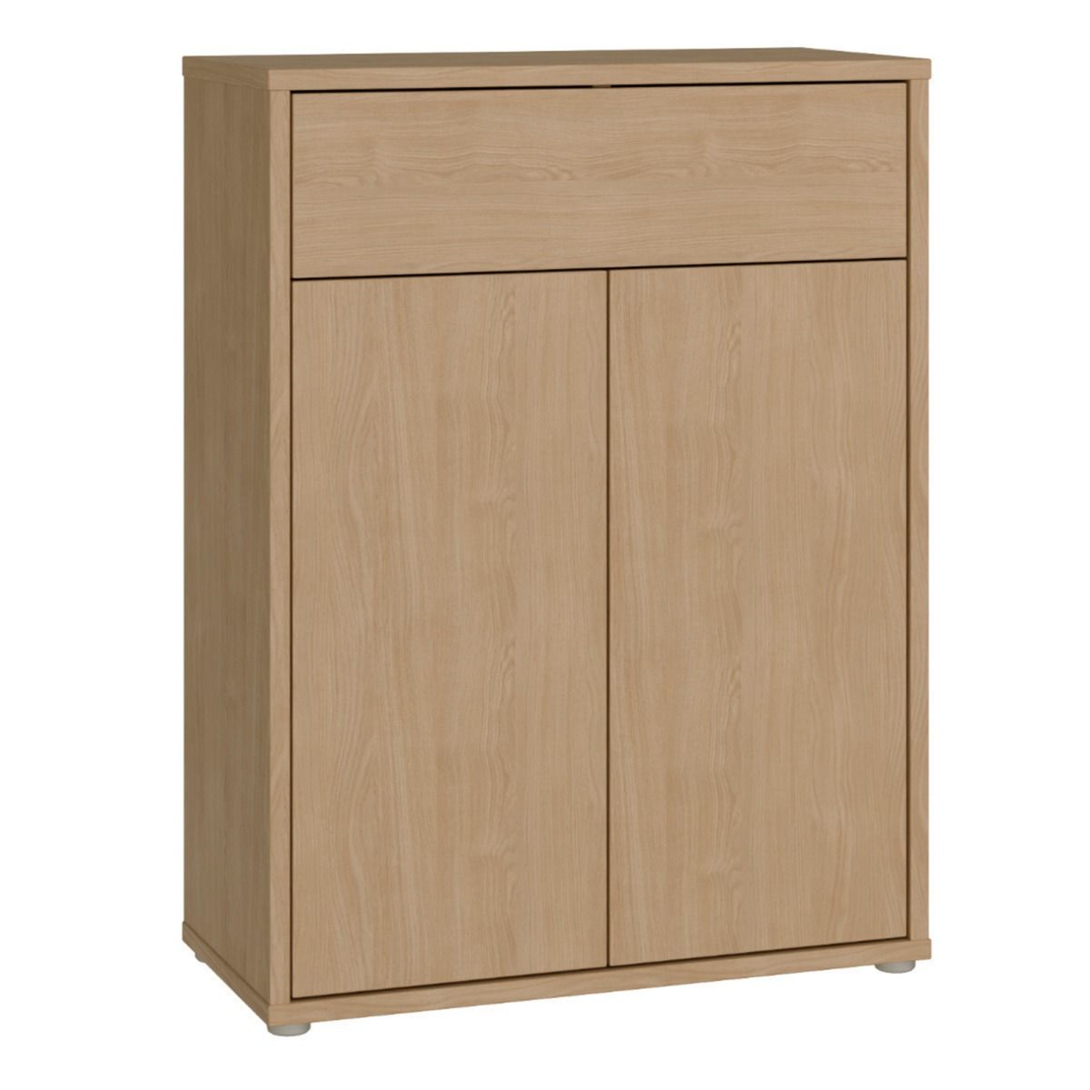 Alice Springs Shoe Cabinet – Elegancia Oak Finish with 2 Doors &amp; Drawer