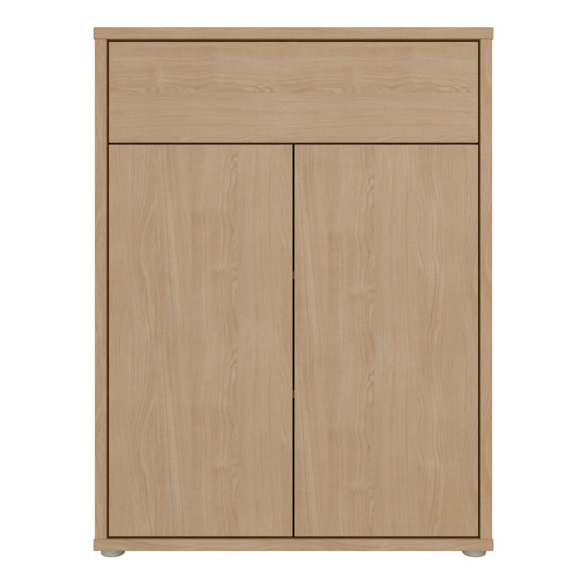 Alice Springs Shoe Cabinet – Elegancia Oak Finish with 2 Doors &amp; Drawer