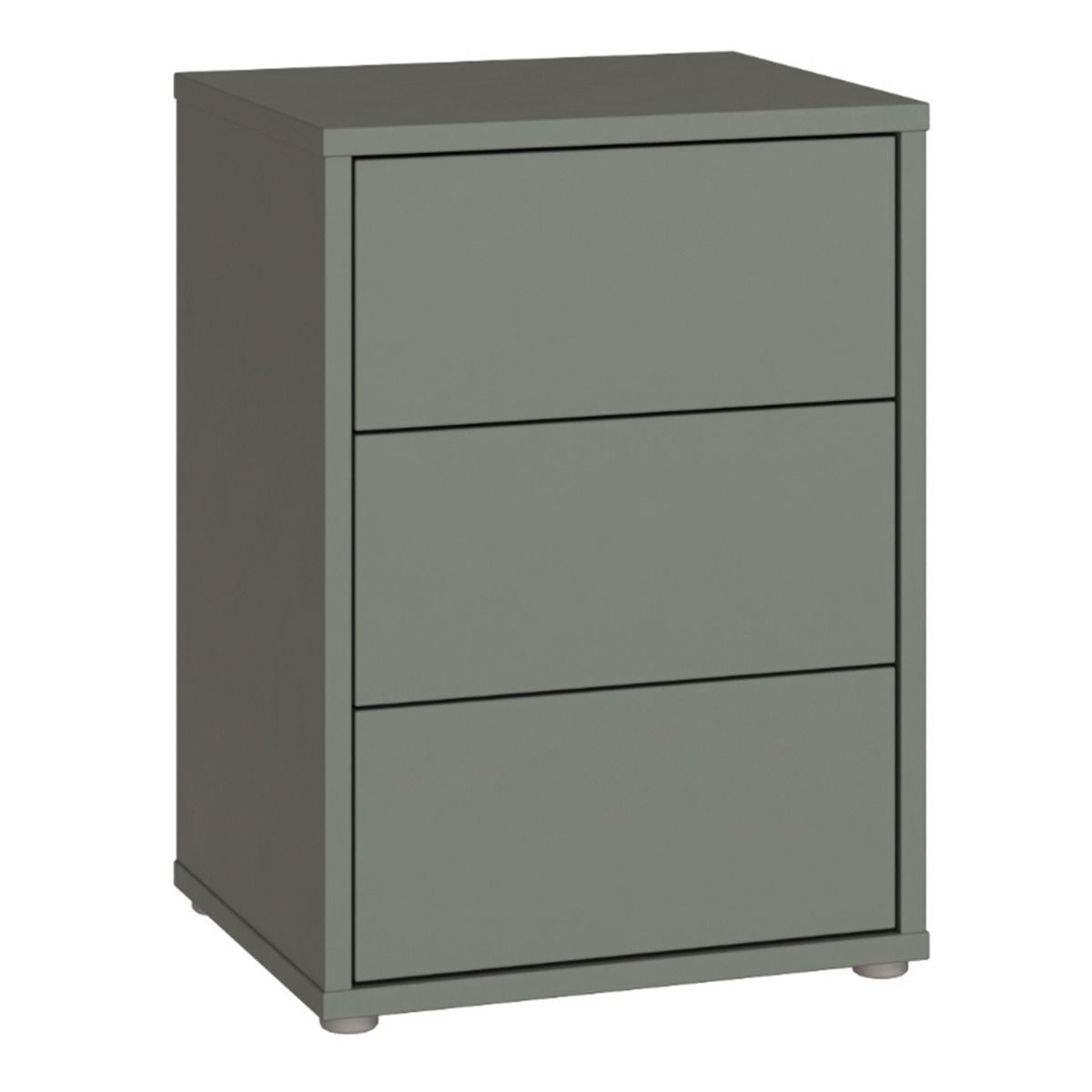 Alice Springs Bedside Cabinet – Sage Green Finish with 3 Drawers