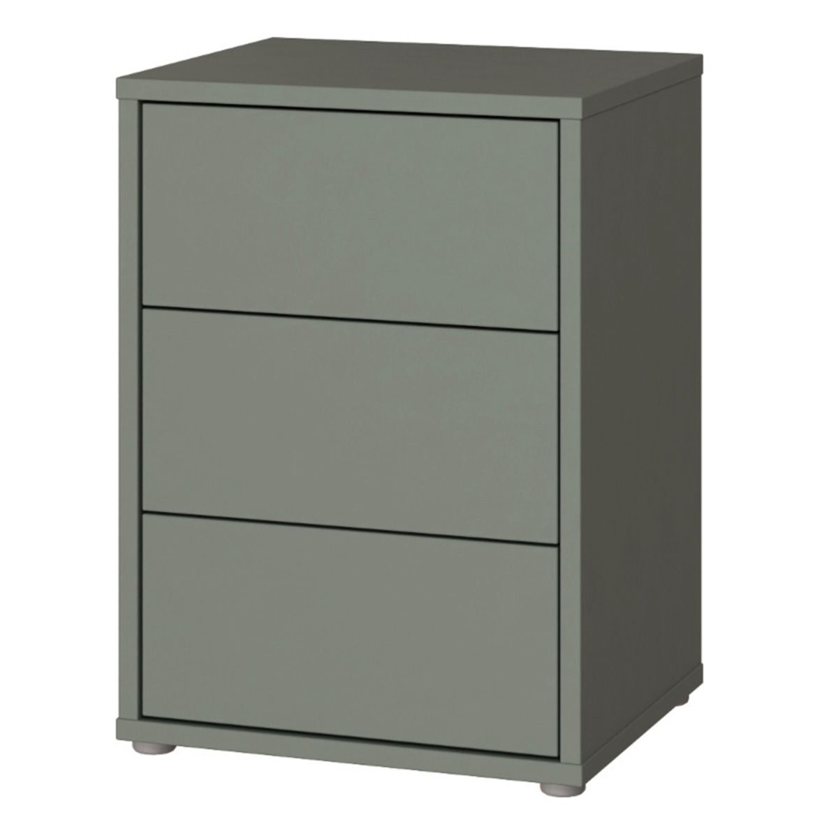 Alice Springs Bedside Cabinet – Sage Green Finish with 3 Drawers