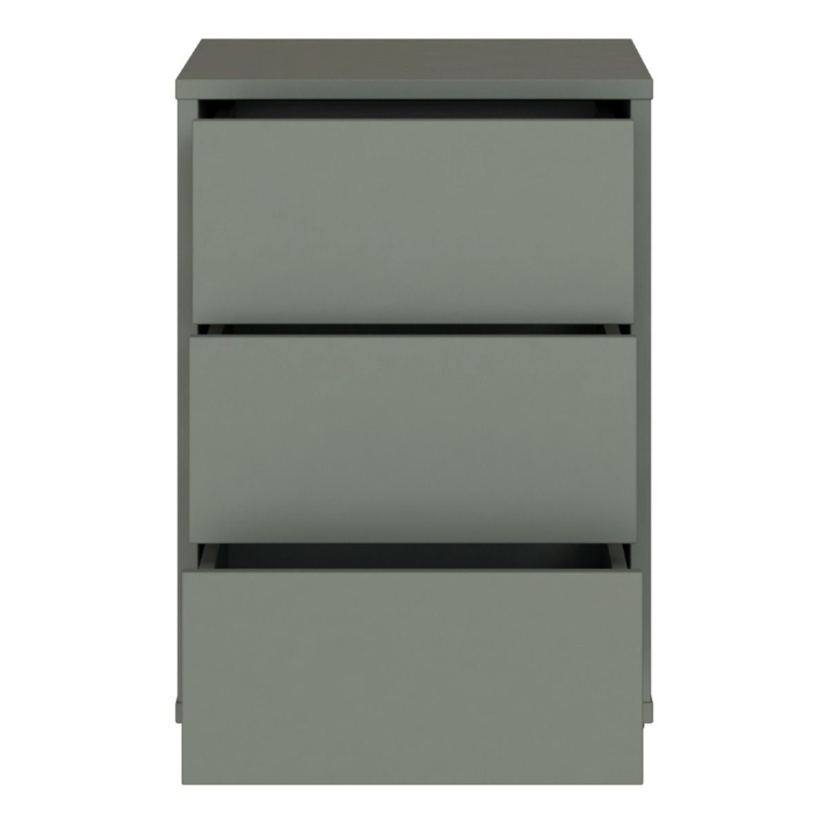 Alice Springs Bedside Cabinet – Sage Green Finish with 3 Drawers