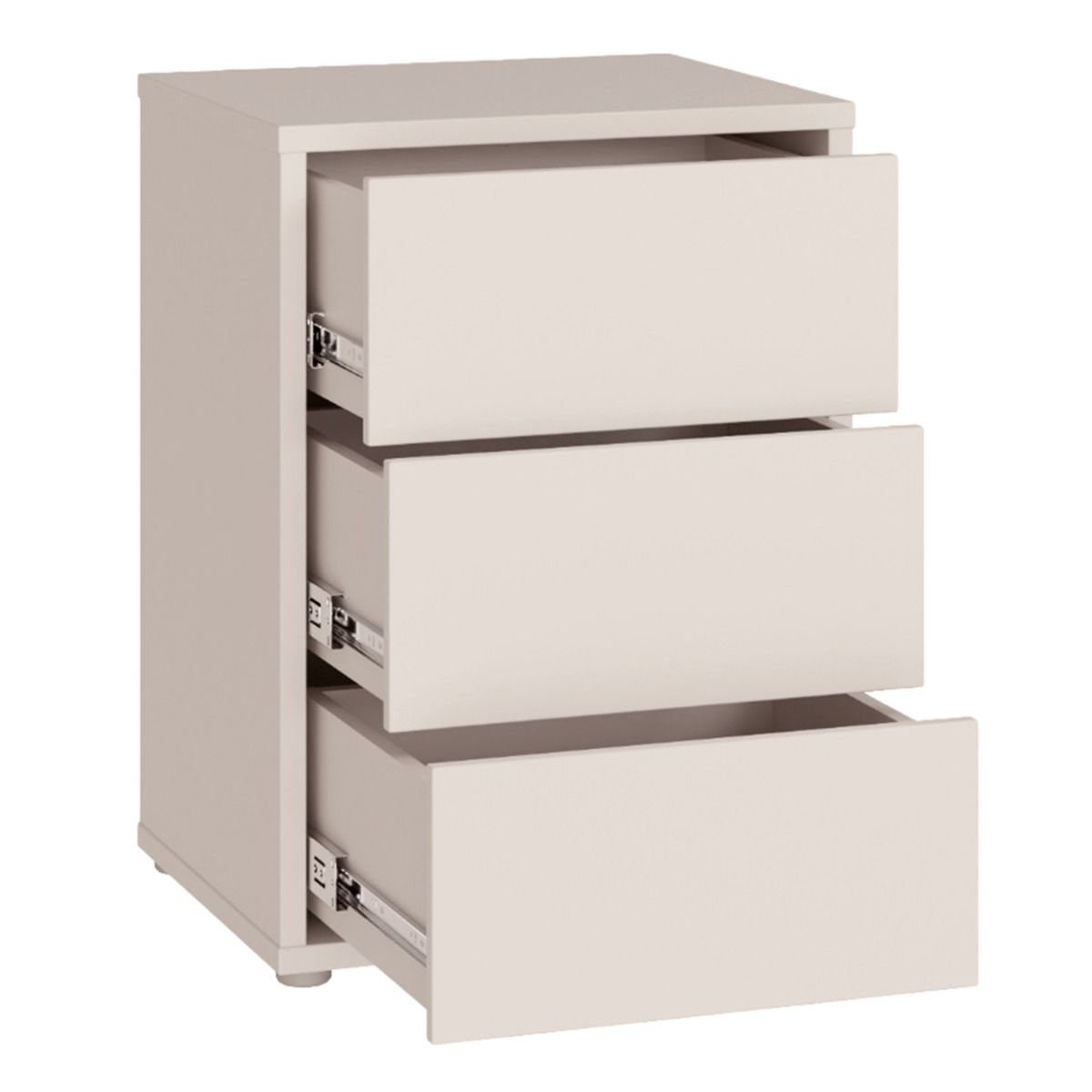 Alice Springs Bedside Cabinet – Sand Finish with 3 Drawers