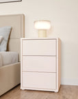 Alice Springs Bedside Cabinet – Sand Finish with 3 Drawers