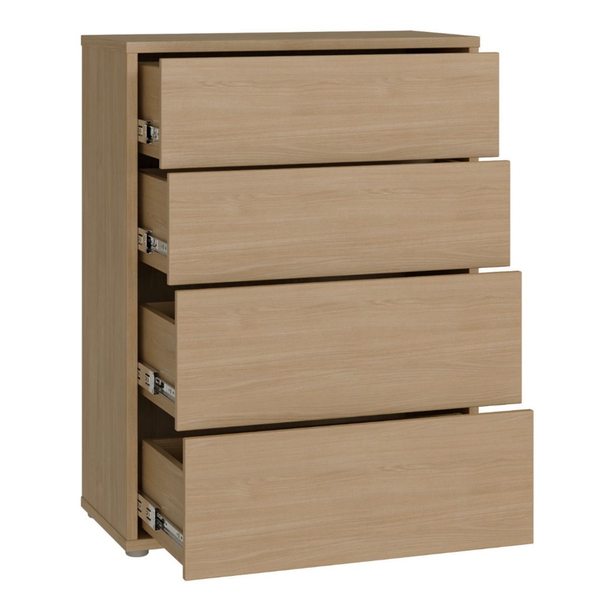 Alice Springs Chest – Elegancia Oak Finish with 4 Drawers