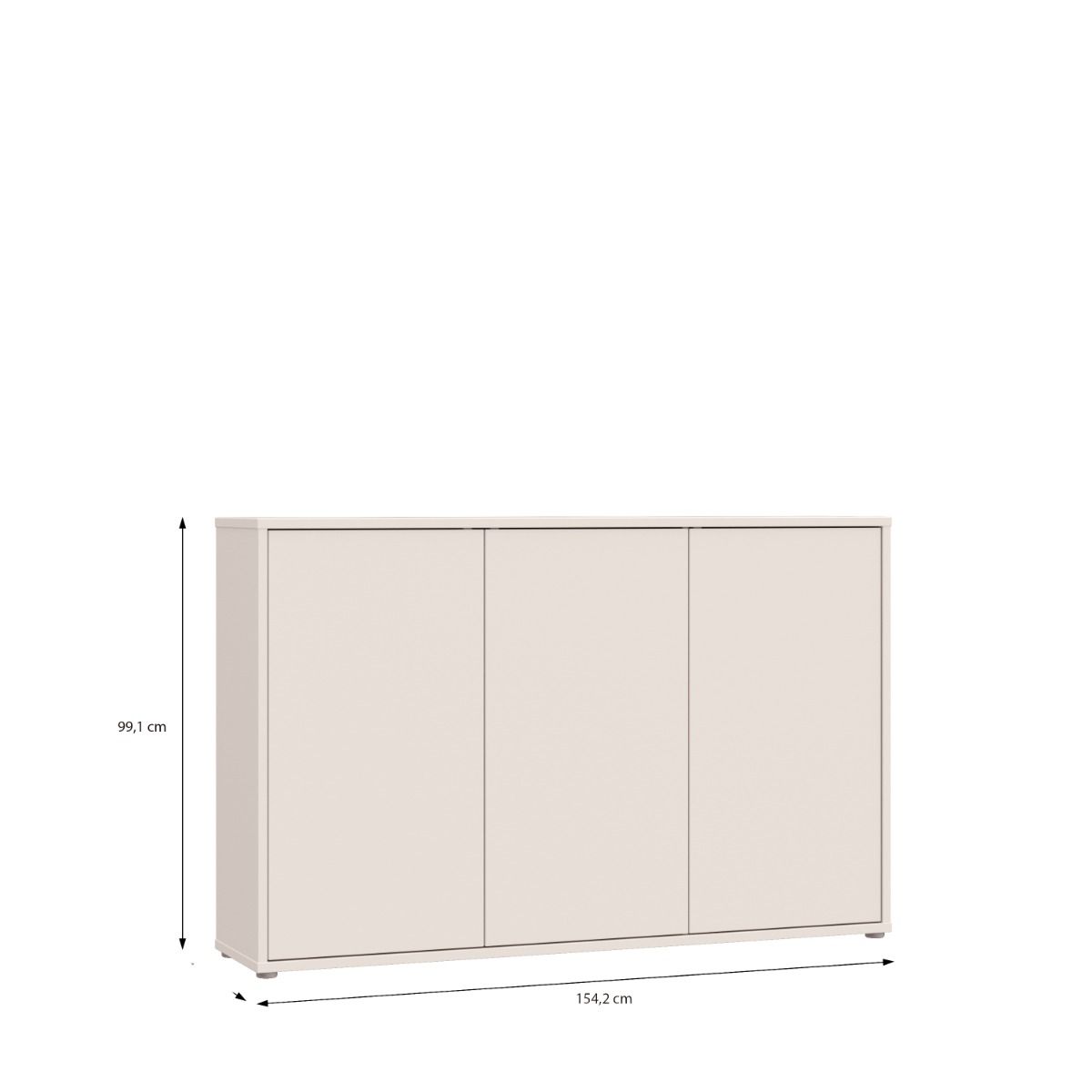 Alice Springs Sideboard – Sand Finish with 3 Doors